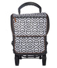 Members Mark Collapsible and Insulated Rolling Tote Gray and White