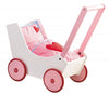HABA Doll Pram Hearts - Wooden Doll Buggy with Bedding