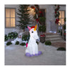 Home Accents Holiday 4.50 ft. Pre-Lit Airblown Inflatable Christmas Unicorn