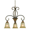 Hampton Bay Chester 3-light Chandelier w/ Aruba Teak Finish
