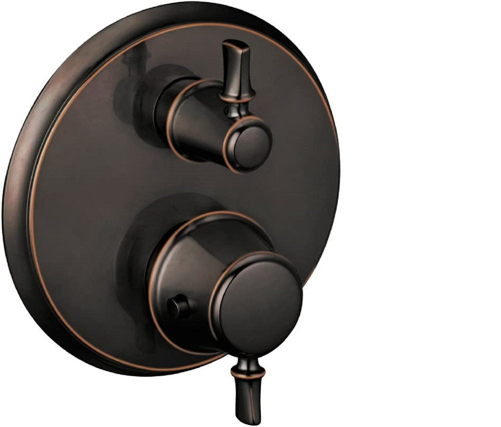 hansgrohe 04220620 C Thermostatic Trim with Volume Control, Oil Rubbed Bronze