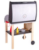 Hape Gourmet Grill & Shish Kabob Wooden Play Kitchen w/ 25pc food set