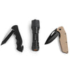 HAUS Folding Knife and Flashlight 3-Pc Set