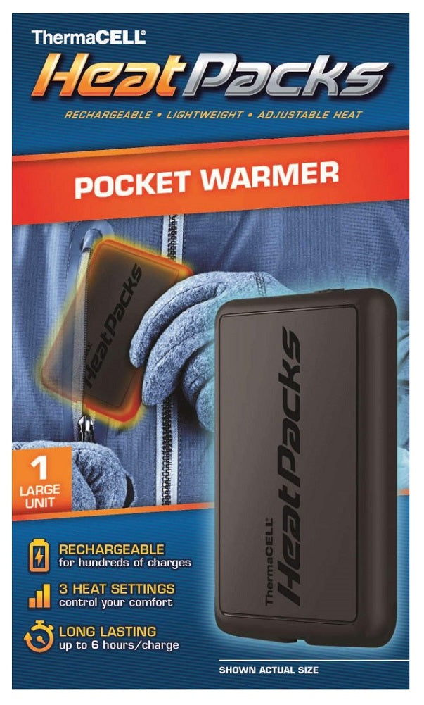 ThermaCELL HeatPacks Rechargeable Pocket Warmers, Large