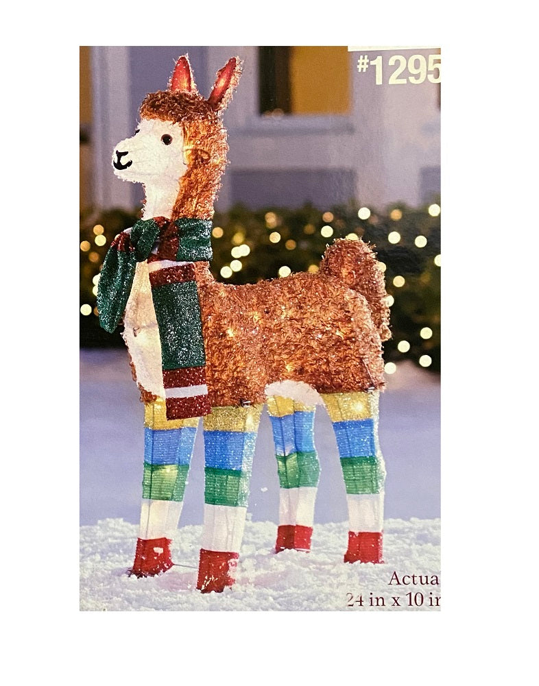 Holiday Living 36-in Llama Sculpture with Clear Incandescent Lights