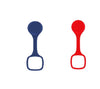 Health o meter nuyu Accessory Bands 2-Pack: Midnight Blue & Watermelon