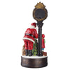 Santa Holiday Clock with LED Christmas Tree
