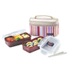 Lock&Lock Rectangular Pink Lunch Box BPA Free Food Containers