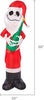 Holiday Yard Inflatables Jack Skelington with Christmas Tree, 5.5 ft