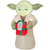 Star Wars Yoda With Present Gift Gemmy Airblown Inflatables Christmas