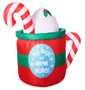 Holiday Time 5FT Light Up Inflatable Cocoa Mug