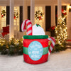 Holiday Time 5FT Light Up Inflatable Cocoa Mug