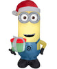 Despicable Me Minion 5' Inflatable Kevin with Present Gift and Santa Hat