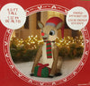 Gemmy Rudolph the Red-Nosed Reindeer Airblown Inflatable 4.5' tall Led Indoor and Outdoor