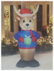 Holiday Time Reindeer with Gift Airblown Inflatable 7 FT Tall