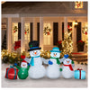 Airblown Inflatable Winter Snowman Family Collection Scene 9FT