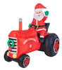 Holiday Time 6 FT Santa's Vintage Tractor Christmas Yard Inflatable