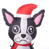 Holiday Time Tall Light Up Inflatable Boston Terrier