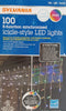 Sylvania 8-Function Synchronized Icicle-Style LED Lights 100 Cool White/Multi