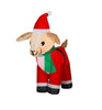 Home Accents Inflatable Goat in Santa Suit 4 foot