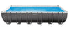 Intex 26361EH 24ft X 12ft X 52in Ultra Frame Rectangular Pool Set Sand Filter Pump Ladder Ground Cloth Pool Cover