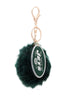 New York Jets Cuce Green Faux Fur Pom Bag Charm and Keychain