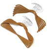 JOY Mangano 100-piece Huggable Hangers Set, Rich Camel with Chrome