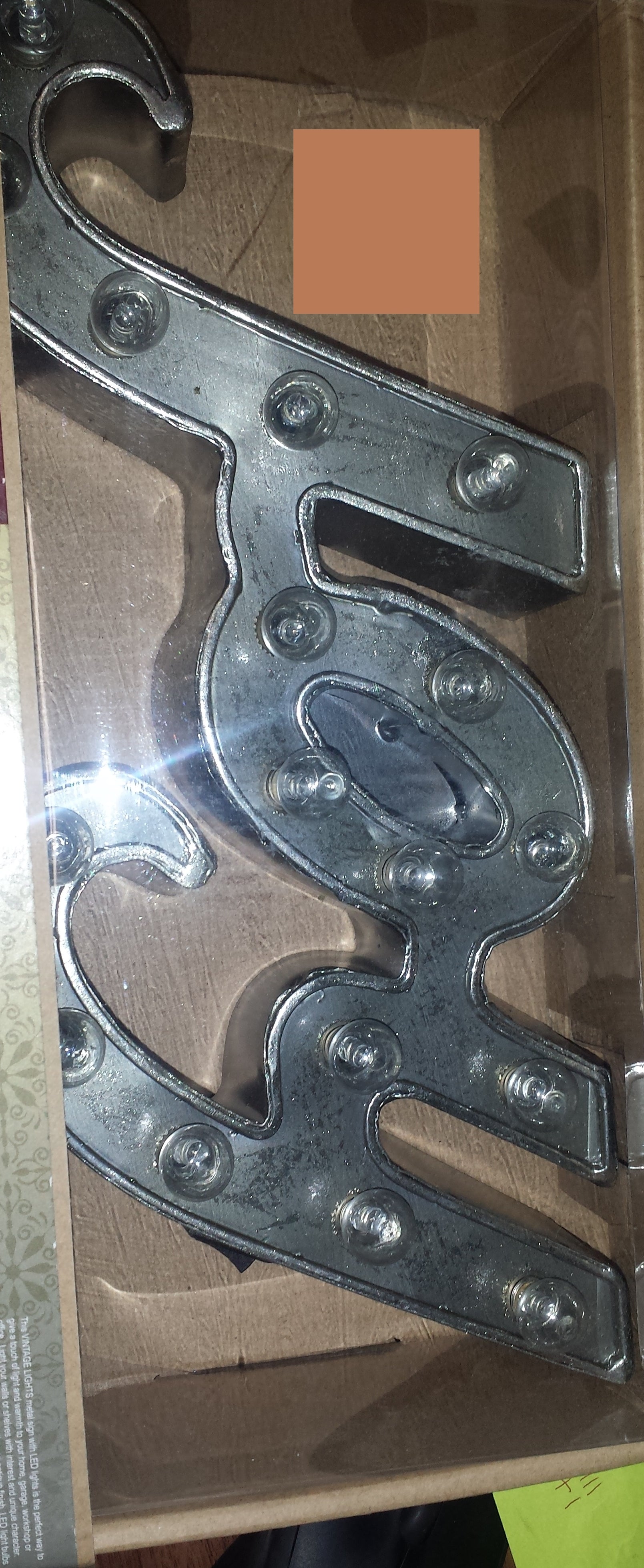 Vintage Lights "Joy", Silver