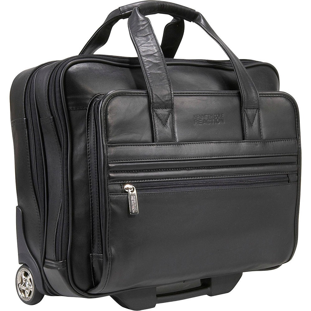 Kenneth Cole Reaction 15.4" Leather Rolling Briefcase