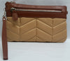 Handbag Butler Quilted Nylon 2-in-1 Bag with Cell Phone Charger, Khaki