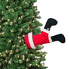 Mr. Christmas 16" Long Battery Operated Motion Activated Animated Santa Kicking Legs for Indoor USE ONLY