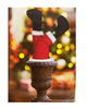 Mr. Christmas 16" Long Battery Operated Motion Activated Animated Santa Kicking Legs for Indoor USE ONLY