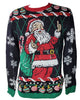 Men's Ugly Holiday Pullover Sweaters Santa Claus Large