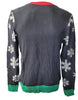 Men's Ugly Holiday Pullover Sweaters Santa Claus Large