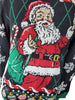 Men's Ugly Holiday Pullover Sweaters Santa Claus Medium