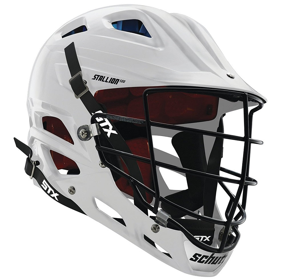 STX Lacrosse Stallion 500 Helmet, White, Large