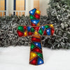 Holiday Time 48" Lighted LED Prismatic Cross Christmas Sculpture Garden Outdoor Decoration