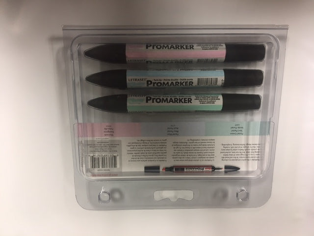 Letraset AquaMarker Water Based Twin Tip Marker Kit of 6 pcs. SET2