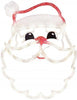 Impact Innovations 17" Lighted Santa Claus Face Christmas Window Silhouette Decoration, Red