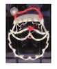 Impact Innovations 17" Lighted Santa Claus Face Christmas Window Silhouette Decoration, Red