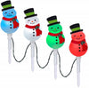 Lightshow 20 in. Christmas ColorMotion Pathway Stakes Snowman Set of 4 115711