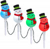 Lightshow 20 in. Christmas ColorMotion Pathway Stakes Snowman Set of 4 115711