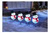 Lightshow 20 in. Christmas ColorMotion Pathway Stakes Snowman Set of 4 115711