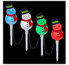 Lightshow 20 in. Christmas ColorMotion Pathway Stakes Snowman Set of 4 115711