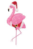 Holiday Time Light-up Fluffy Christmas Flamingo 38 in Tall
