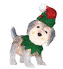 Holiday Time Light-p Fluffy Schnauzer in Elf Suit