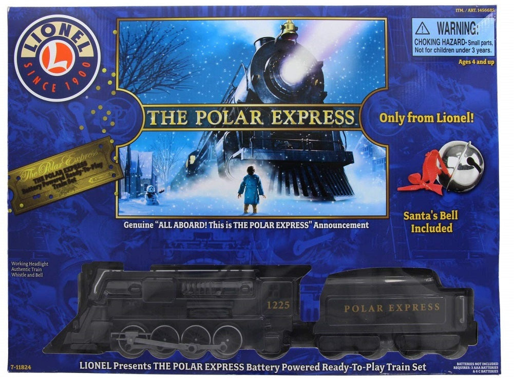 Lionel The Polar Express Battery Powered Ready-To-Play Train Set with Santa's Bell