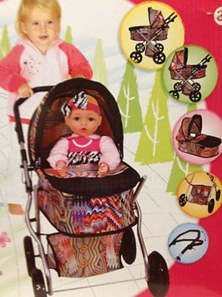 hauck icoo stroller Hauck iCoo 3-in-1 Doll Stroller, Black and Pink