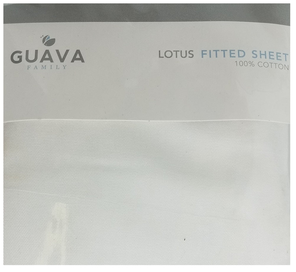 Guava Family Lotus Fitted Sheet 100 percent Cotton My Quick Buy