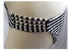 Xhilaration Women's Strappy Bikini Bottom Black and White Stripe Small